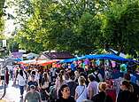 Bunte Vielfalt an der Uferpromenade zum 75. Seehasenfest (Foto: Stefan Trautmann)
