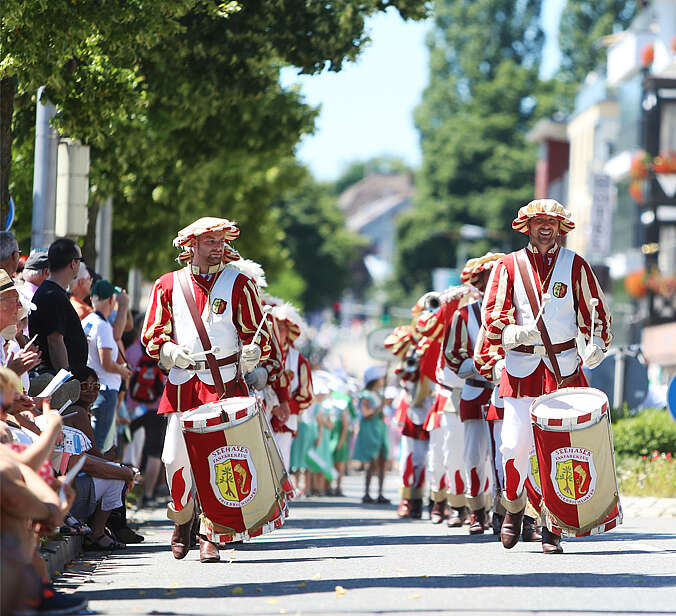 Seehasenfest Festzug  Seehasenfanfahrenzug