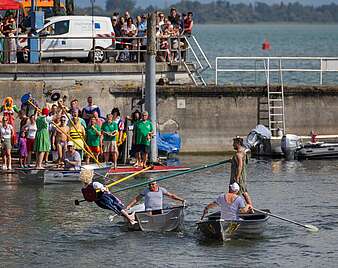 Seehasenfest 2026: Impressionen vom Fischerstechen im Gondelhafen