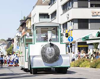 Festzug: Zügle in grün und weiß